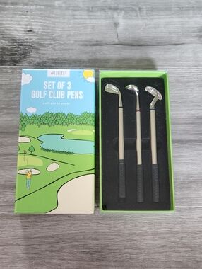 Golf Club Pens Novelty Gift Idea Pen Set Putter Wood Iron Clubs